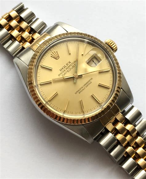 rolex datejust gold jubilee